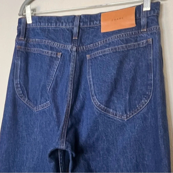 FRAME Le Italian True Straight Jean in Vintage Blue - Picture 9 of 13